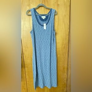 Anthropologie Saturday Sunday Giona Blue Striped Sleeveless XL